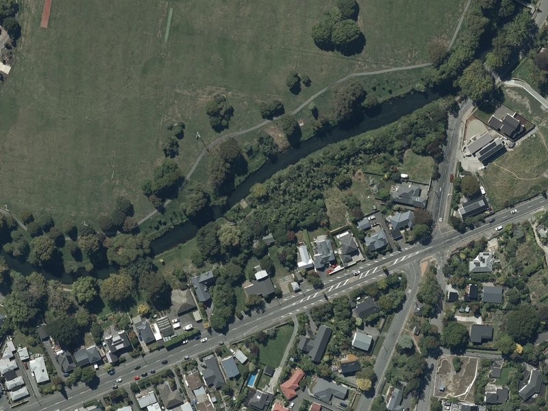 aerial view of King George V Reserve and the ground around it