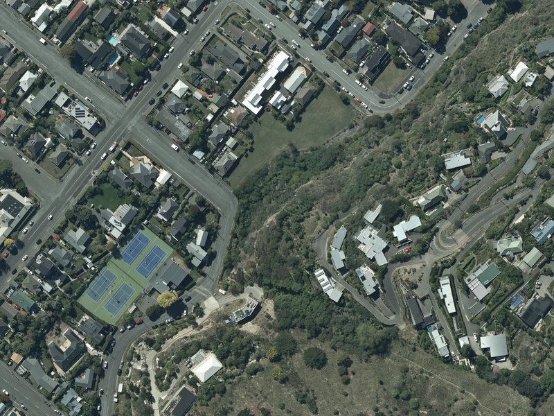 aerial view of Bernie Hansen Reserve and the ground around it