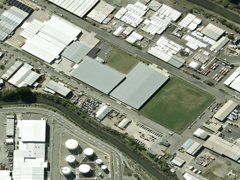 aerial view of Staunton Esplanade Reserve and the ground around it