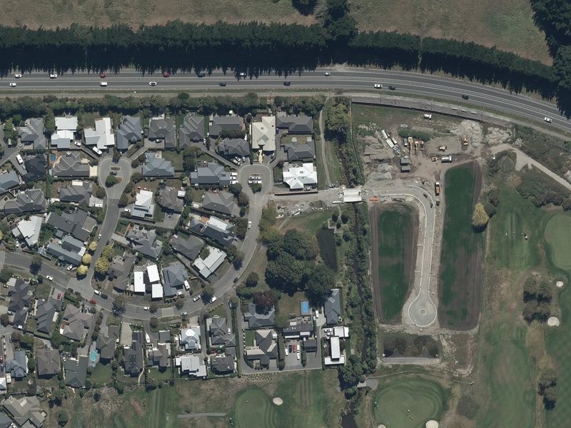 aerial view of Birkdale Reserve and the ground around it