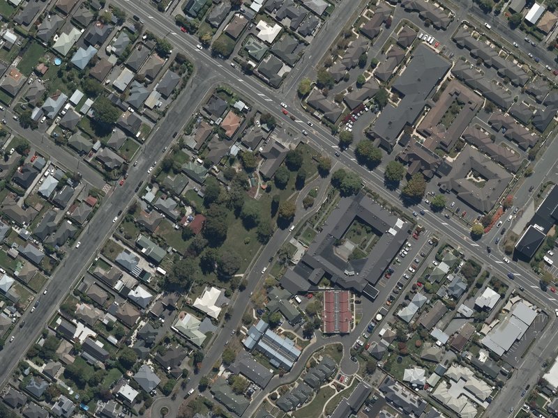 aerial view of Marble Wood Reserve and the ground around it