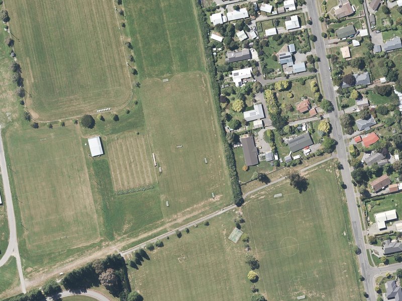 aerial view of Oxford A & P Showgrounds and the ground around it