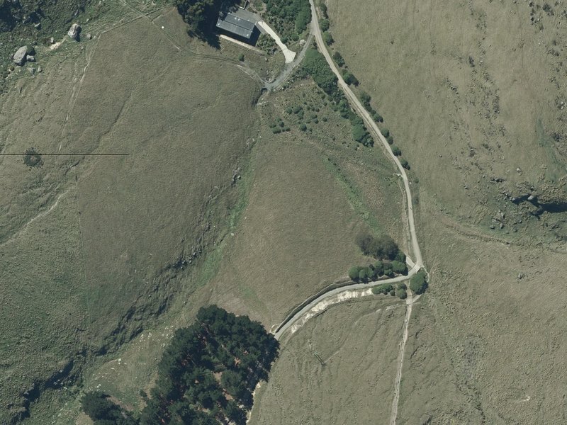aerial view of Bridle Path Walkway and the ground around it