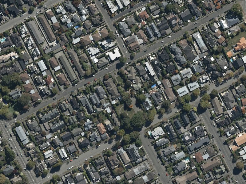 aerial view of Merivale Reserve and the ground around it