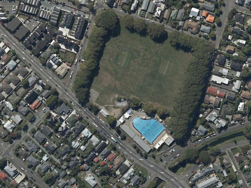 aerial view of Waltham Park and the ground around it