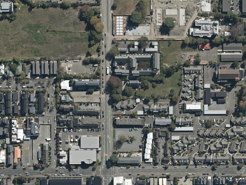 aerial view of Rose Historic Chapel Reserve and the ground around it