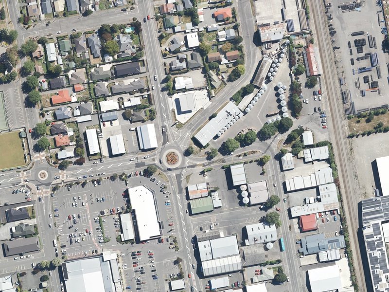 aerial view of Oxford Line Reserve and the ground around it