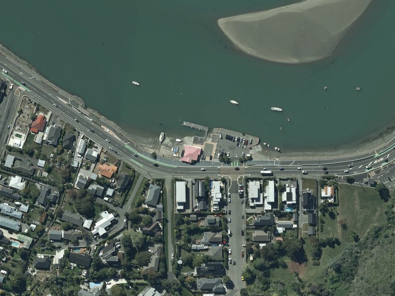 aerial view of Yacht Club Reserve and the ground around it