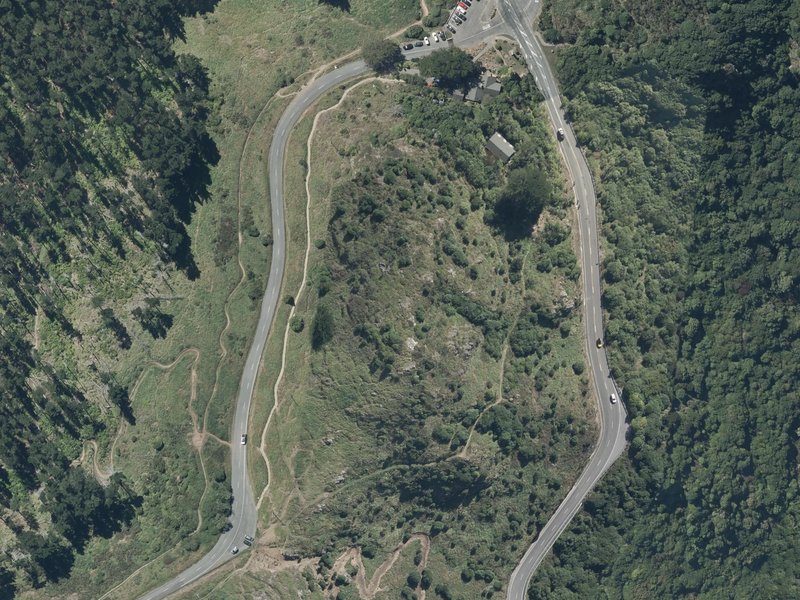 aerial view of Coronation Hill Reserve and the ground around it