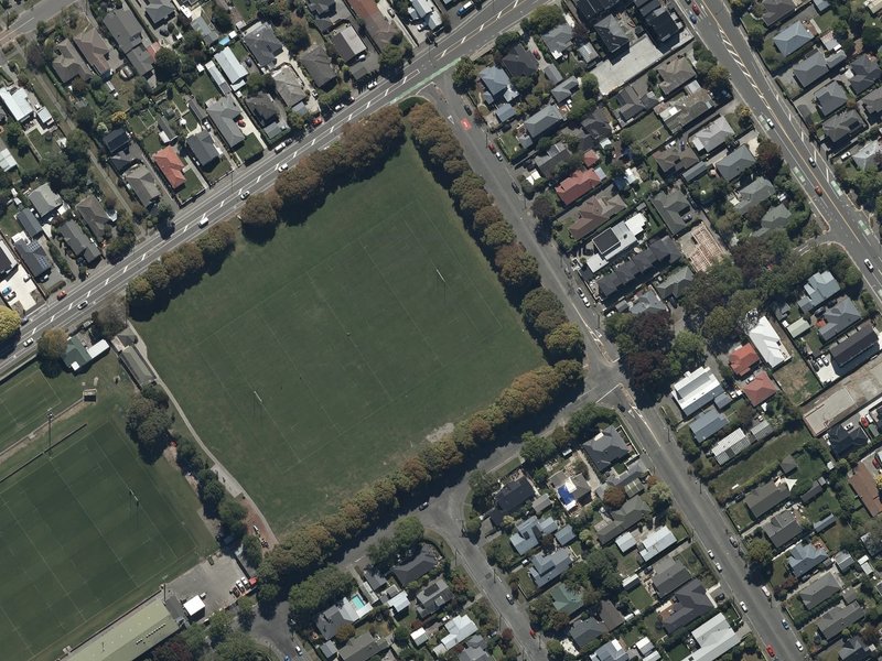 aerial view of Malvern Park and the ground around it