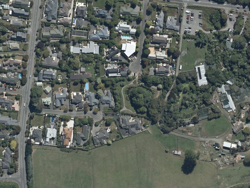 aerial view of Springvale Gardens Reserve and the ground around it
