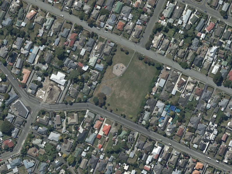 aerial view of Scott Park Wigram and the ground around it