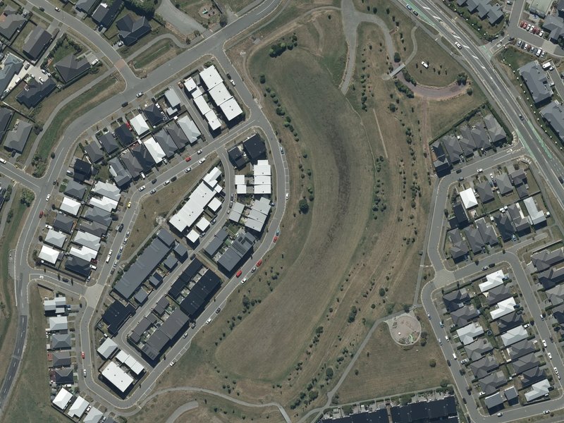 aerial view of Carrs North Basin Drainage Reserve and the ground around it