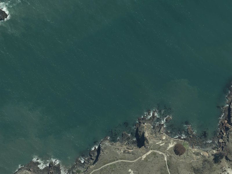 aerial view of Godley Beach Park and the ground around it