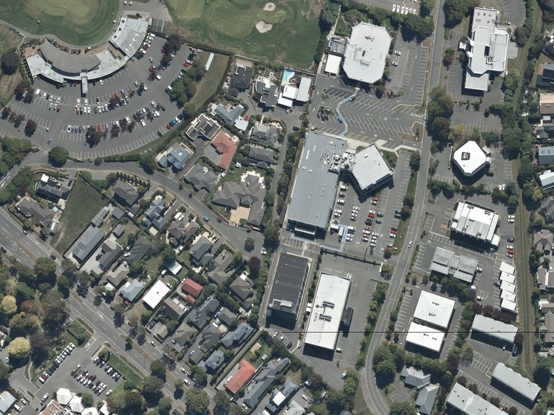 aerial view of Stableford Reserve and the ground around it