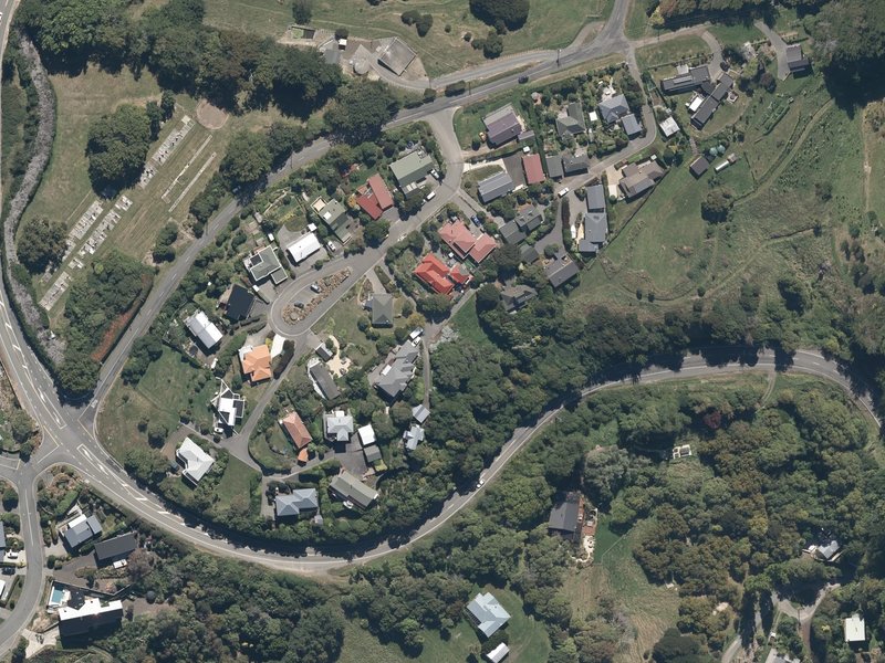 aerial view of Currie & Gutry Park and the ground around it