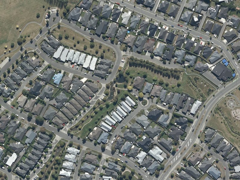 aerial view of Philippe Avenue Reserve and the ground around it