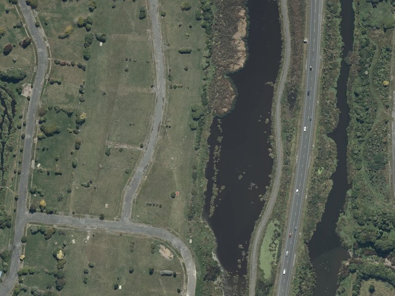 aerial view of Anzac Drive Reserve and the ground around it