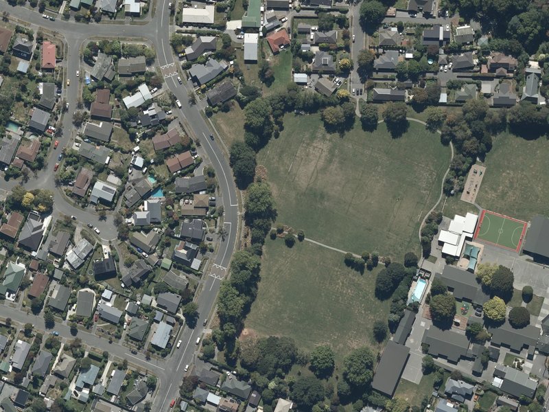 aerial view of Ferrier Park and the ground around it