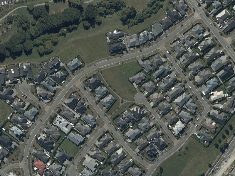 aerial view of Fintan Reserve and the ground around it