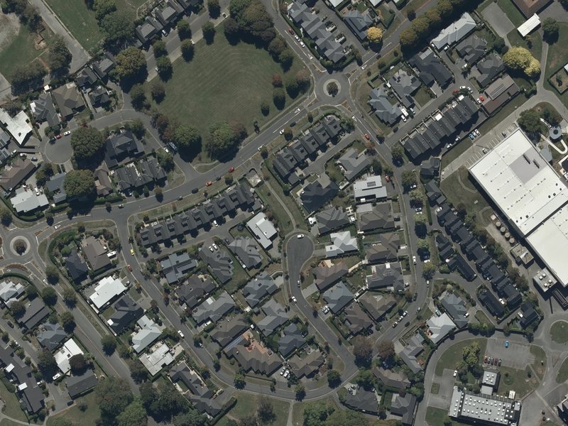 aerial view of Albion Reserve and the ground around it