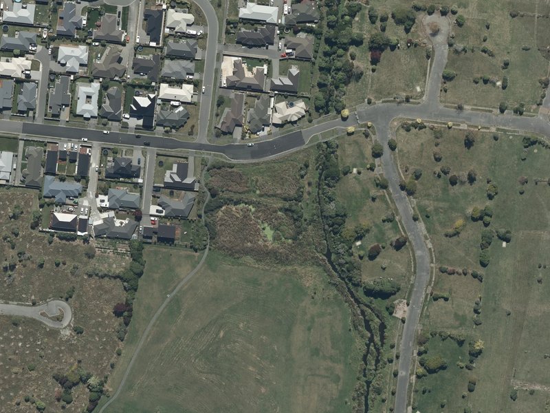 aerial view of Donnell Sports Park and the ground around it