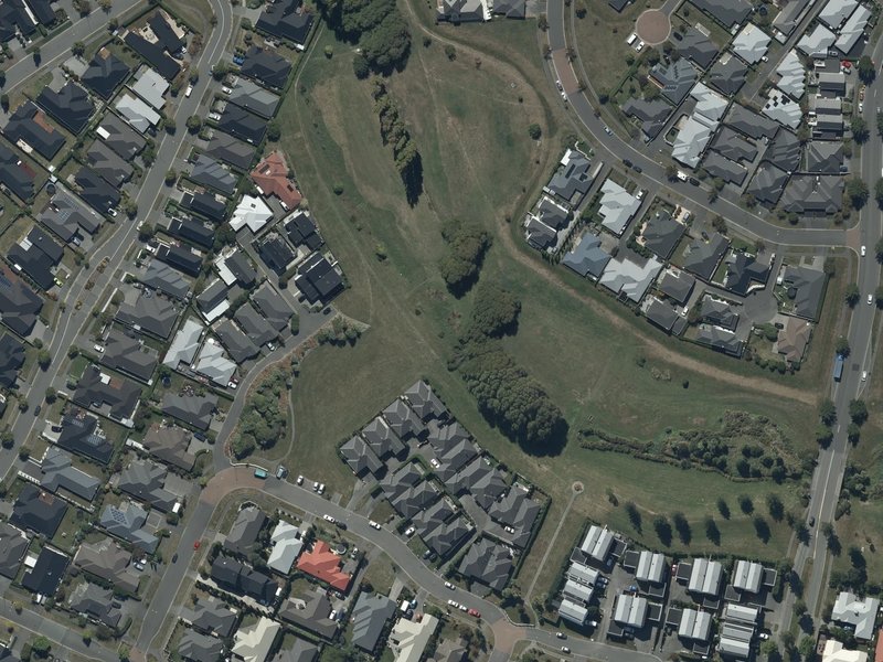 aerial view of Nash Reserve and the ground around it
