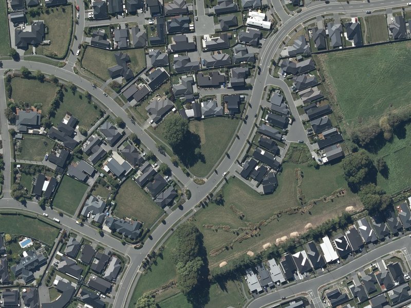 aerial view of Quarry View Park and the ground around it