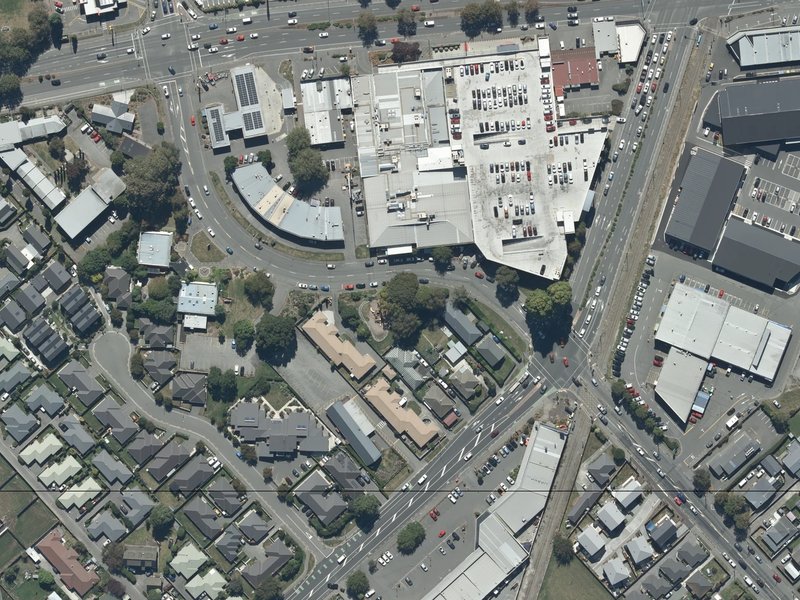 aerial view of Goulding Playground and the ground around it