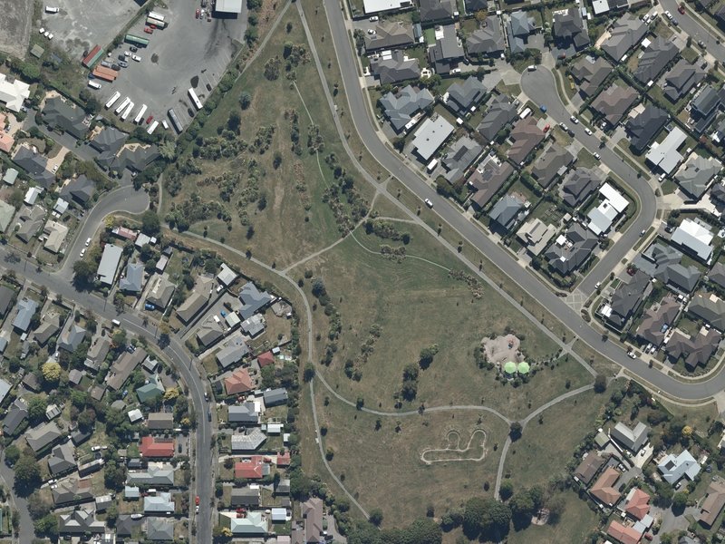 aerial view of Nepal Reserve and the ground around it