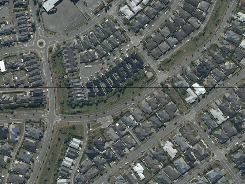 aerial view of Bennington 2 Drainage Reserve and the ground around it
