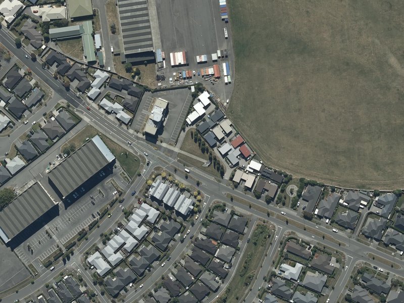aerial view of Sir Henry Wigram Reserve and the ground around it