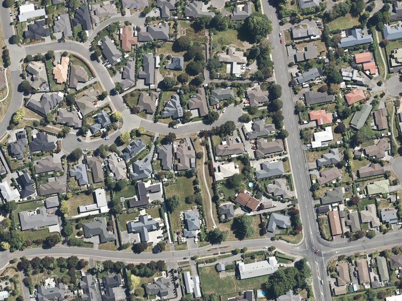 aerial view of Taunton Place Reserve and the ground around it