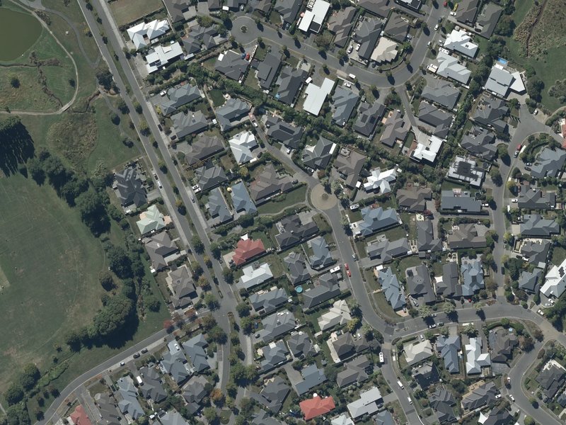 aerial view of Shield Reserve and the ground around it