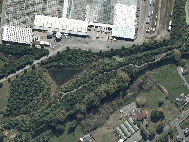 aerial view of Styx River Reserve No. 2 and the ground around it