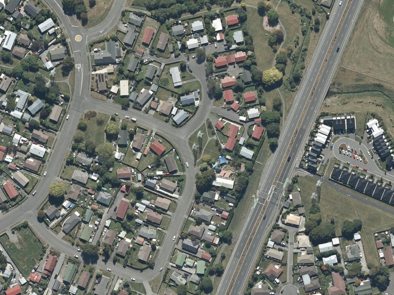 aerial view of Heidi Reserve and the ground around it