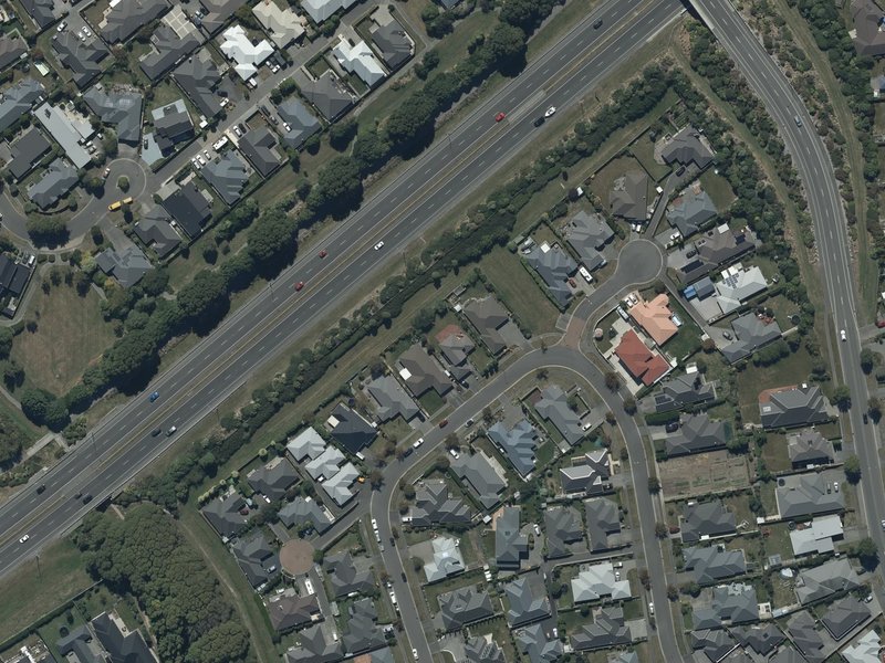 aerial view of Somerville Corridor Reserve and the ground around it