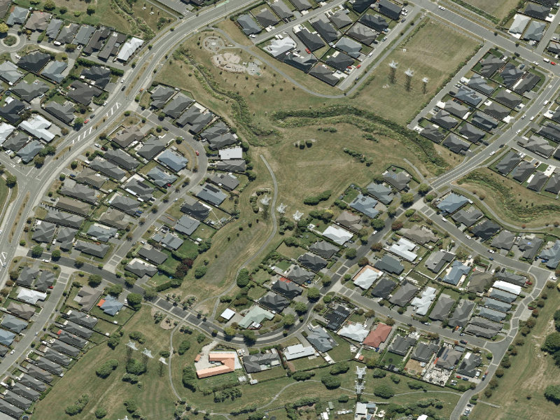 aerial view of Champagne Reserve and the ground around it
