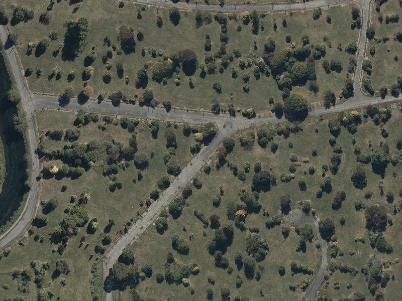 aerial view of Avon Riverbank True Right and the ground around it