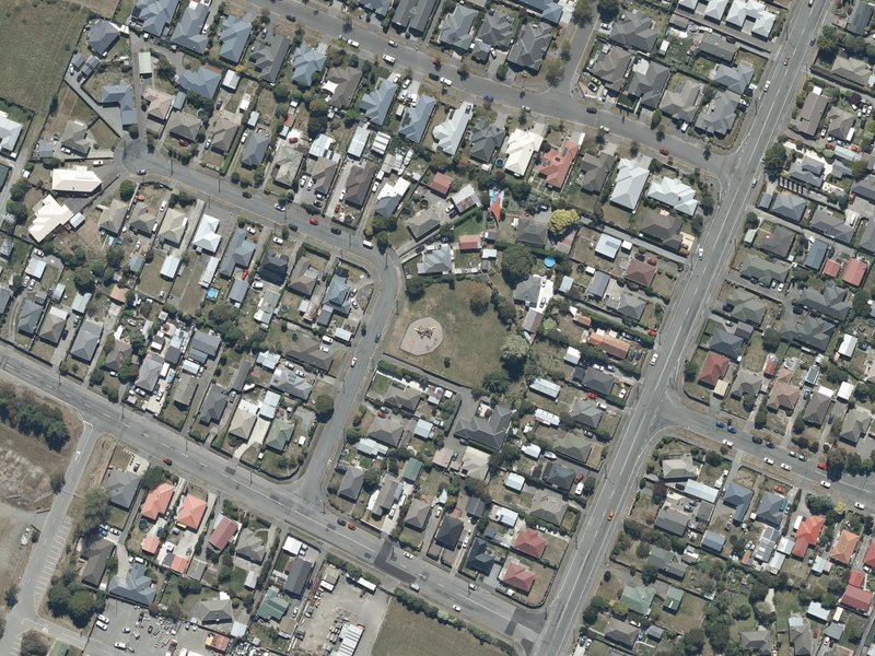 aerial view of Matangi Reserve and the ground around it