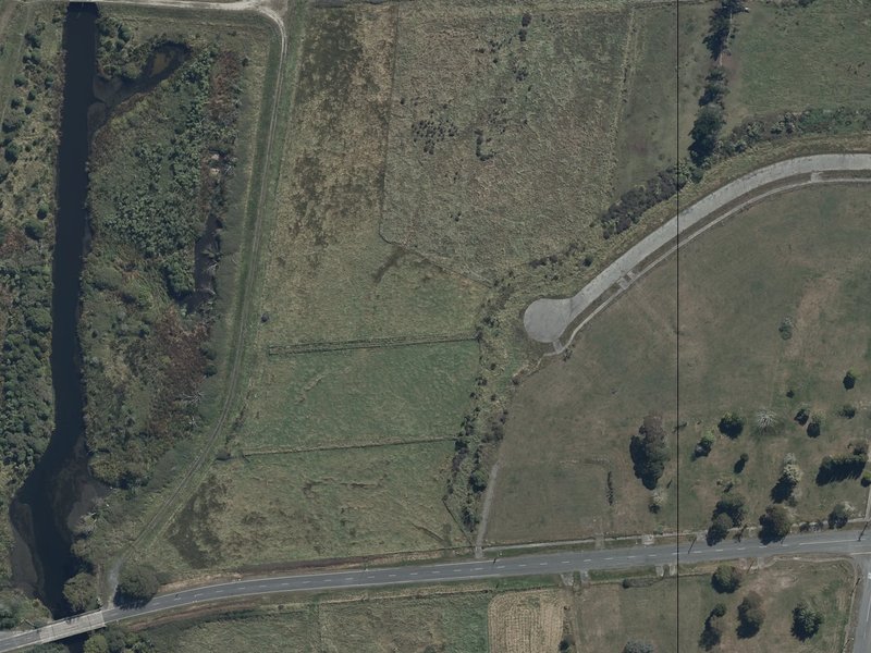 aerial view of Styx River Mouth Conservation Reserve and the ground around it