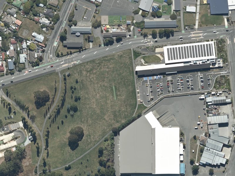 aerial view of Kyle Park and the ground around it