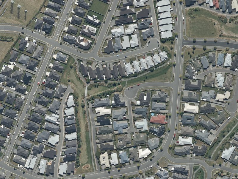 aerial view of Glen Kerran Drainage Reserve and the ground around it
