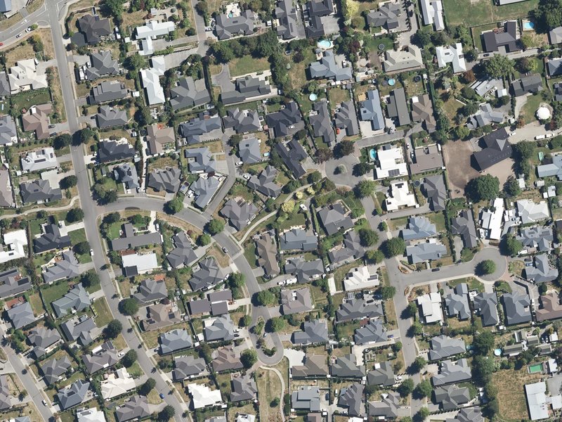 aerial view of Hawthorn Mews Accessway and the ground around it