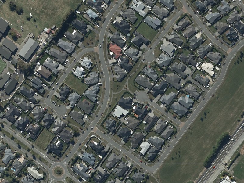 aerial view of Canice Reserve and the ground around it