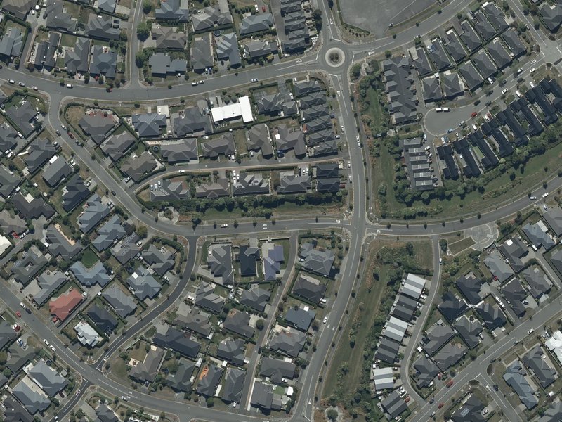aerial view of Bennington 1 Drainage Reserve and the ground around it