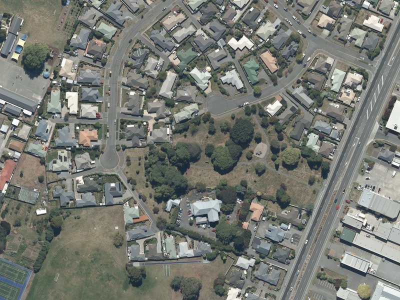 aerial view of Carmen Reserve and the ground around it
