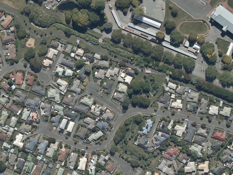 aerial view of Showgate Reserve and the ground around it