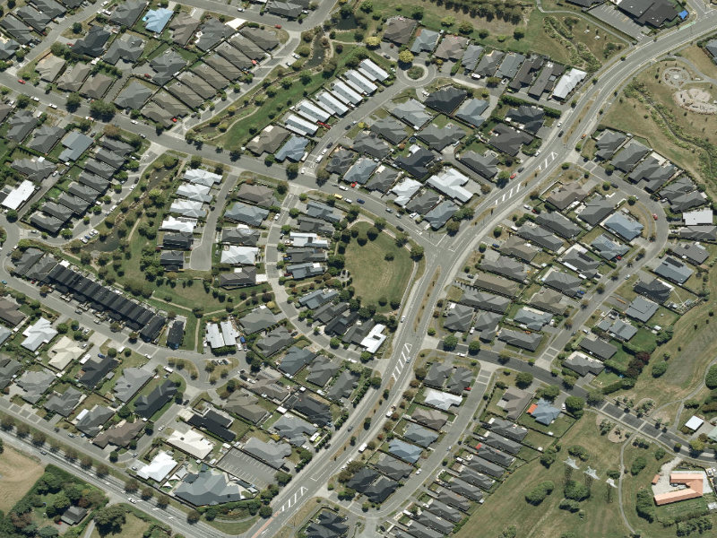 aerial view of Cognac Drive Reserve and the ground around it