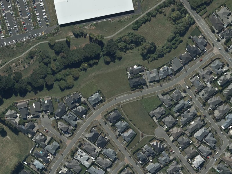 aerial view of Euphrasie Reserve and the ground around it